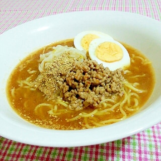 味噌ラーメンアレンジ☆担々麺風肉味噌ラーメン